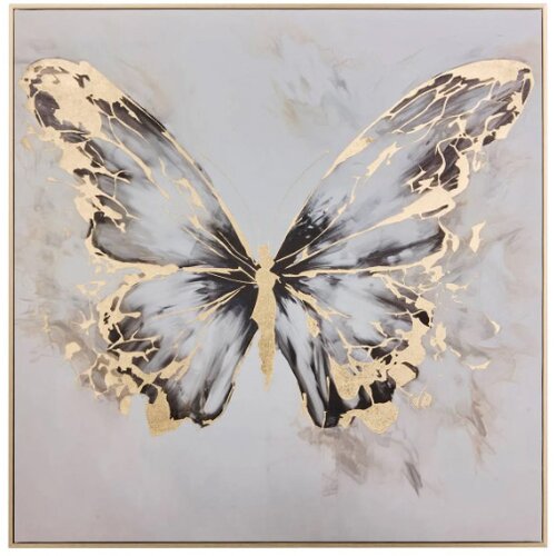 Atmosphera Slika Hilo leptira 60x60 sort 2 boje (210475) Cene