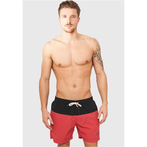 UC Men Block Swim Shorts blk/red Cene