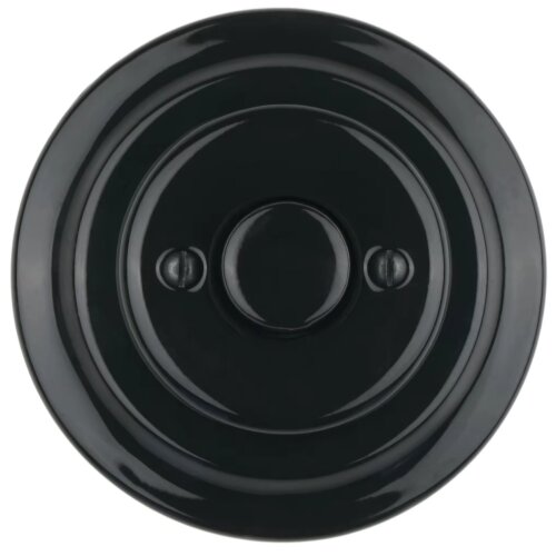  Bohemia-Design - Porcelanska retro okretna prigu&amp;scaron;iva sa ramom 250V/10A crna Slike
