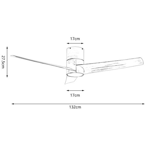  ZEVENTI - LED plafonski ventilator BARROSA LED/18W/230V Wi-Fi Tuya braon + daljinski upravljač Slike
