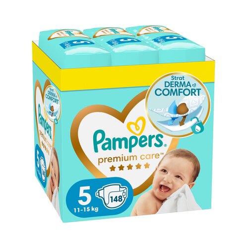 Pampers Pelene Premium 5, Monthly, 11-15 kg, 148/1 Slike