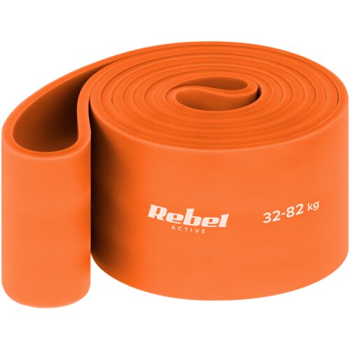 Rebel ACTIVE Elastična guma za vežbanje i zgibove Power Band narandžasta 32-82kg RBA-3001-7 Slike