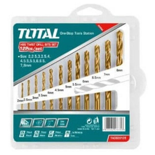 Total set burgija za metal 2-8mm, 12komada, TACSD0125 Cene