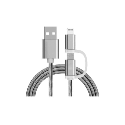 REEKIN Apple iPad/iPhone/iPod priključni kabel [1x micro USB, mu&scaron;ki konektor Apple dock lightning - 1x ] 1.00 m srebrna Cijene