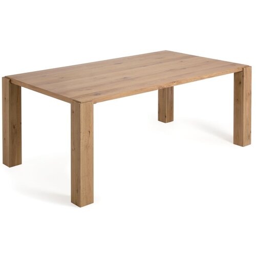 Kave Home Jedilna miza v hrastovem dekorju 100x200 cm Deyanira – Cene