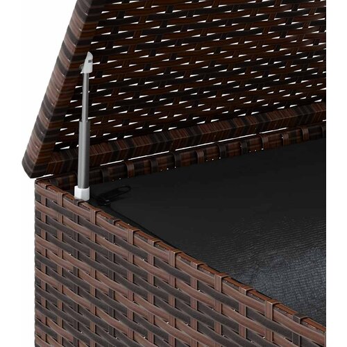  Kutija za vrtne jastuke od PE ratana 145 x 100 x 103 cm smeđa Slike