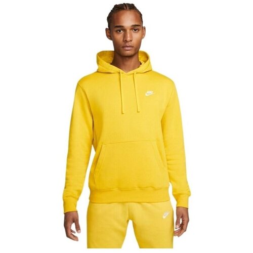 Nike Puloverji Club Hoodie PO BB Rumena Slike