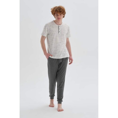 Dagi Pajama Set - White - Marled Slike