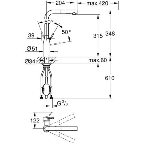 Grohe Essence baterija za sudoperu 30504GN0 Cene