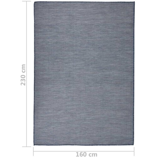  tepih ravnog tkanja 160 x 230 cm plavi Slike