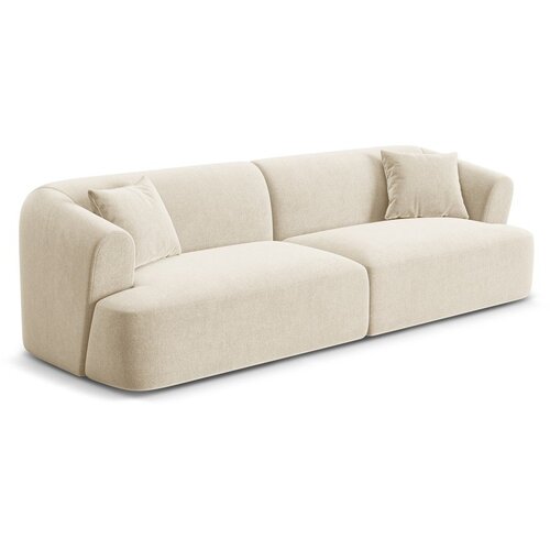 Cosmopolitan Design Bež žametna sedežna garnitura 255 cm Campi &amp;ndash; Slike