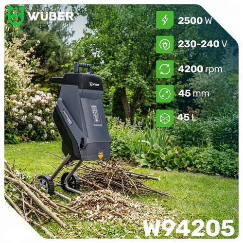  Wuber W94205 električni nožni usitnjivač grana 2500 W, 45 L Slike