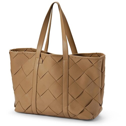 ELODIE elodie® previjalna torba braided leather caramel brown Cene