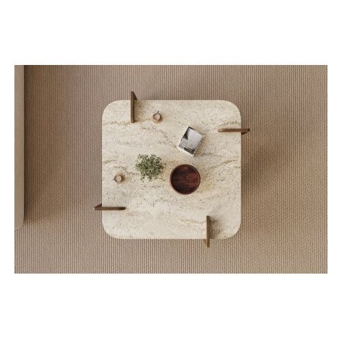 Hanah home sto za kafu afrolli travertine walnut Slike