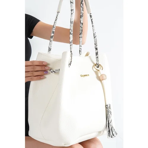 Capone Outfitters Shoulder Bag - White - Plain