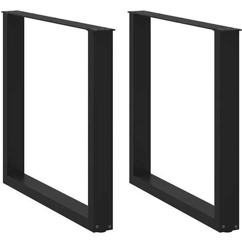 vidaXL Noge stolića za kavu U-oblika 2 kom crne 90x(72-73) cm čelik Cijene