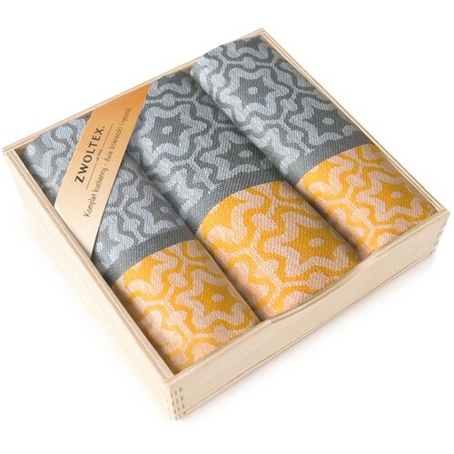 Zwoltex Unisex&amp;#039;s Kitchen Set In Box Marsala Yellow/Pattern Slike
