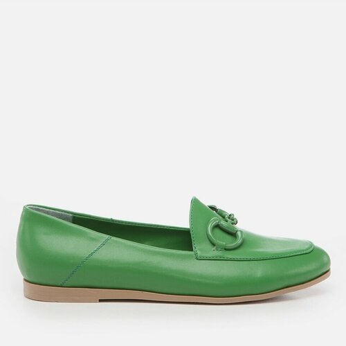 Yaya by Hotiç Loafer Shoes - Green - Flat Cene