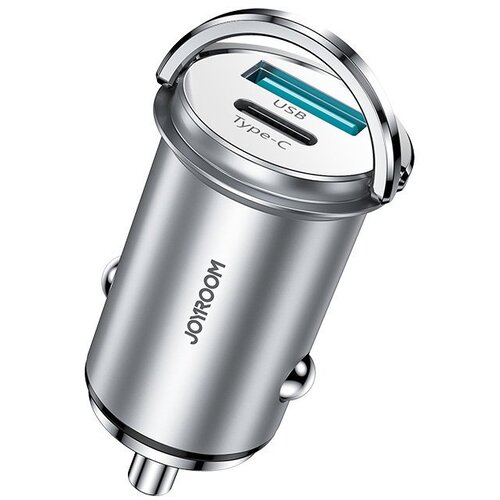 Joyroom mini dvojni avtopolnilec USB Type C / USB 20 W 5 A Power Delivery Quick Charge 3.0 AFC SCP Slike
