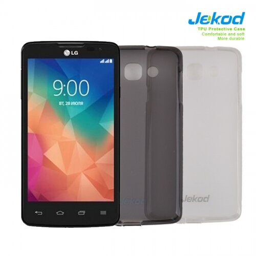 Jekod silikonski ovitek LG Optimus L60 X145 prozorno črn TPU/TB + Zaščitna folija Cene