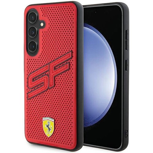 Ferrari ETUI VELIK SF PERFORIRAN ZA SAMSUNG GALAXY S24 RDEČ, (21897263) Cene