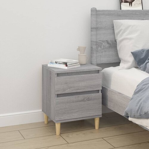 vidaXL Nočna omarica Siva sonoma 40x35x50 cm Cene