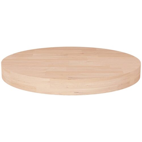vidaXL Okrogla mizna plošča Ø30x4 cm neobdelana trdna hrastovina Cene