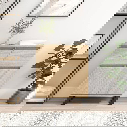 vidaXL Komoda dimljeni hrast 60x35x70 cm inženirski les Cene