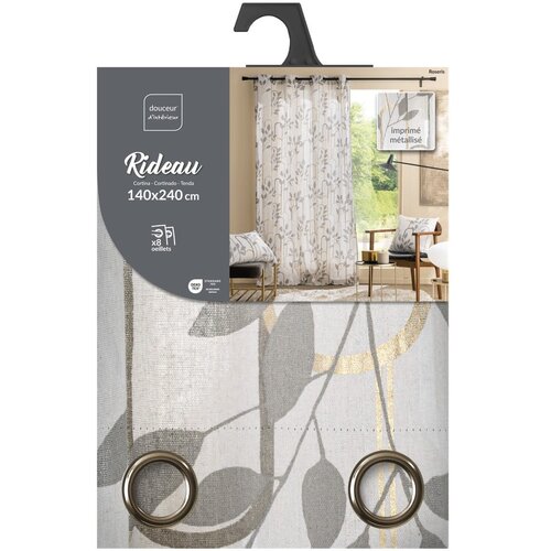 Douceur d int&amp;eacute;rieur Siva zavesa 140x240 cm Roseris &amp;ndash; Slike