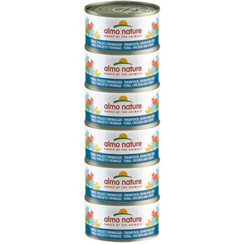 Almo Nature Natural Megapack - tuna, pi&scaron;čanec in sir - 6x70 g Cene