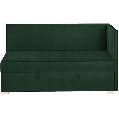 Ghado Tamno zeleni kutni dječji krevet s prostorom za odlaganje s madracem 90x200 cm Flexi - Cijene