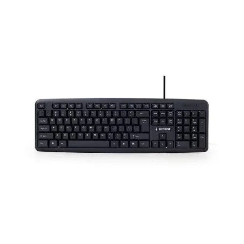  GEMBIRD, KB-U-103, Standard keyboard, USB, US layout, black