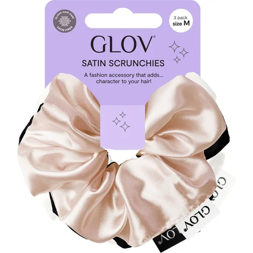 Glov Scrunchies 3 Pack M - Champagne/Black/White