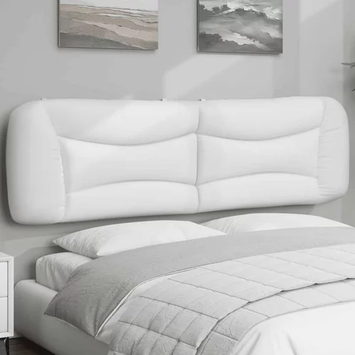Jastuk za uzglavlje bijeli 180 cm od umjetne kože
