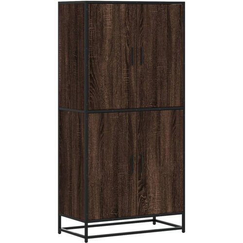 Maison Chic Visoka omara - Komoda - Predalnik rjavi hrast 68x35x139 cm inženirski les, (21722604) Slike