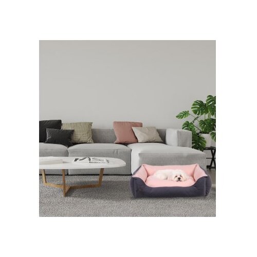 WALLXPERT pet bed lucy dog & cat l grey pink Cene