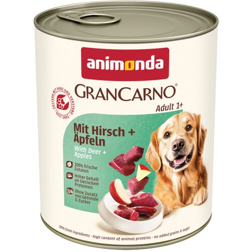  Ekonomično pakiranje animonda GranCarno Original 12 x 800 g - Jelen i jabuke Cijene