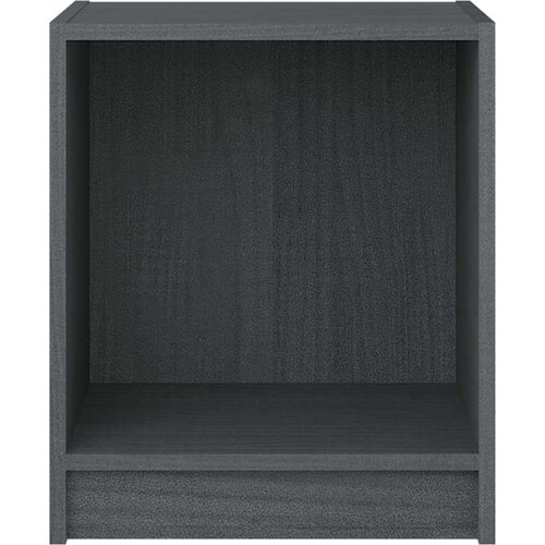 VidaXL noćni ormarići 2 kom sivi 35,5 x 33,5 x 41,5 cm od borovine Slike