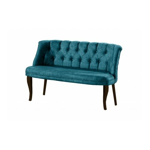 Atelier Del Sofa sofa dvosed roma walnut wooden petrol blue Slike
