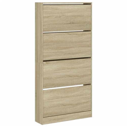 Maison Chic Omarice za obutev - Kopa za čevlje s 4 predali sonoma hrast 80x21x163,5 cm, (21778368) Slike