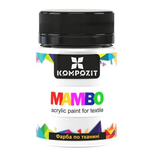  MAMBO akrilna boja za tekstil i kožu 50ml | 1 white Slike