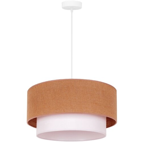  Duolla - Luster na sajli BOHO 1x E27/40W/230V, prečnik 45 cm, bež/bela Slike