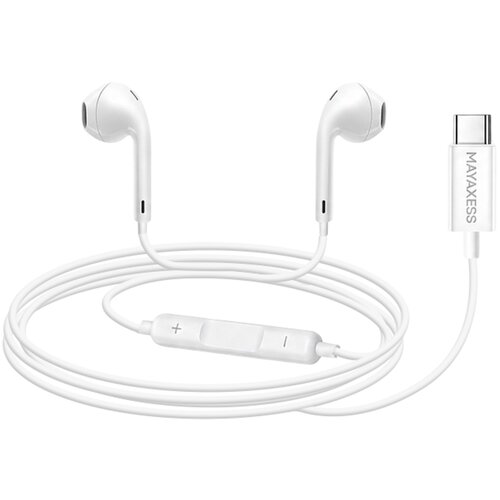 Oem Mayaxess, Žične USB-C slu&scaron;alke za Samsung Galaxy A53 z vgrajenim mikrofonom, Bela, (5000299385) Cene