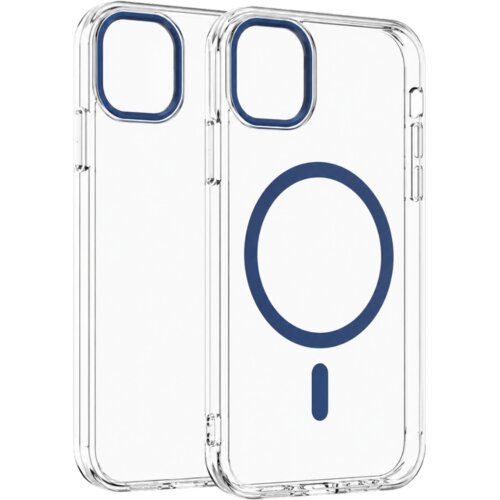 Apple transparent color ring magsafe maska za iphone 12/12 pro – plava Cene