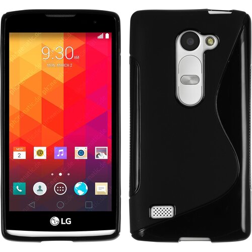  Gumijasti / gel etui S-Line za LG Leon - črni Slike
