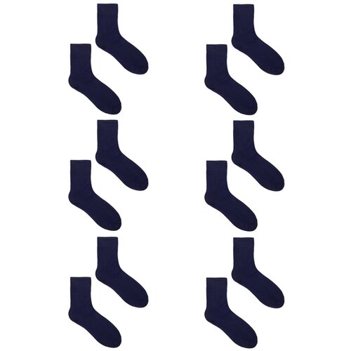 Yoclub Man's Men's Plain Navy Blue Socks 6-Pack SKA-0055F-1900 Navy Blue Slike