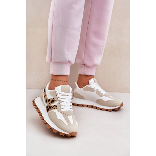 Boto Sneakers Sports Shoes Women&amp;#039;s Leopard Beige Kalelia Slike