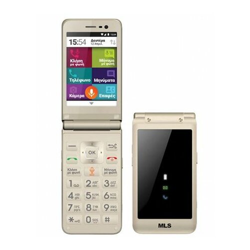 Mls Easy Flip 4G (iQ1351) champagne 3.5 Quad Core 1GHz 1GB 8GB 8Mpx mobilni telefon Slike