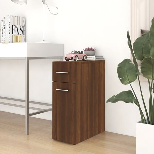 vidaXL Ormarić za lijekove boja smeđeg hrasta 20 x 45,5 x 60 cm drveni Cijene