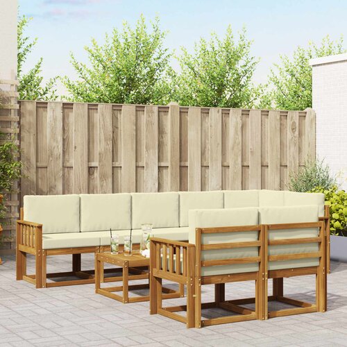  Set vanjskih sofa 9 kom. Prirodna i krem Cene